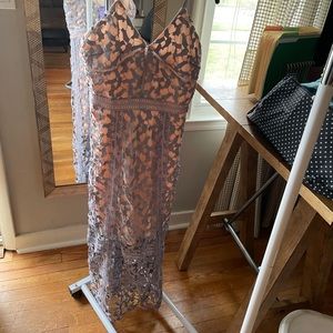 Light Blue Lace Maxi